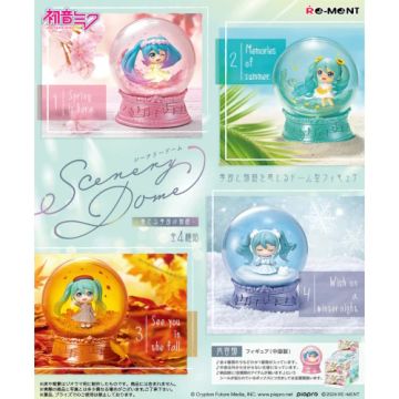 Re-Ment Hatsune Miku Mini Scenery Dome Blinde Verpakking-Snow Globes (Diversen) Nieuw