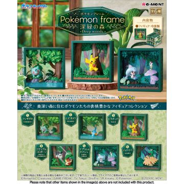 Re-Ment Pokémon Frame Collection Blinde Verpakking-Deep Woods (Diversen) Nieuw