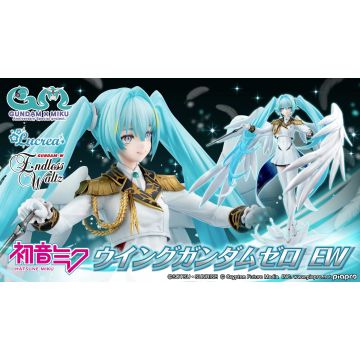 MegaHouse Lucrea Hatsune Miku x Mobile Suit Gundam 45th Anniversary Statue-Hatsune Miku x Wing Gundam Zero EW (Diversen) Nieuw