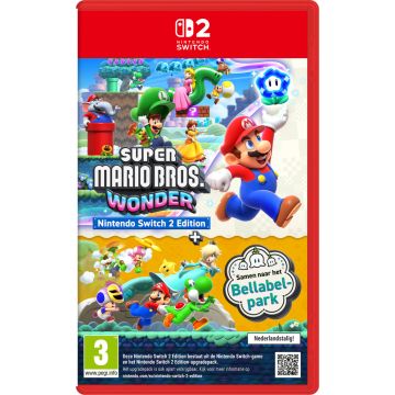 Super Mario Bros. Wonder + Meetup in Bellabel Park Switch 2 Edition-Standaard (Switch 2) Nieuw