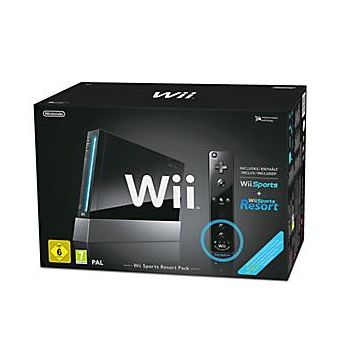 Nintendo Wii Zwart Pack-Wii Sports & Resort (Wii) Gebruikt