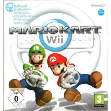 Mario Kart Wii-Incl. Wheel (Wii) Gebruikt