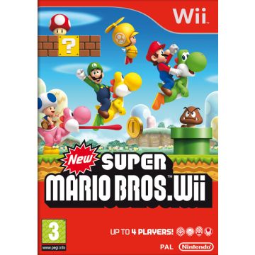New Super Mario Bros. Wii-Standaard (Wii) Gebruikt