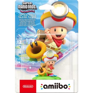 Nintendo Super Mario Bros. Wonder Amiibo-Captain Toad & Talking Flower (Diversen) Nieuw