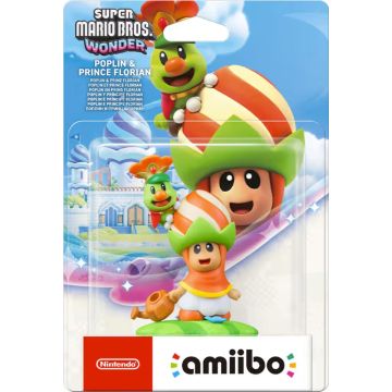Nintendo Super Mario Bros. Wonder Amiibo-Poplin & Prince Florian (Diversen) Nieuw
