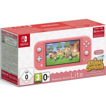 Nintendo Switch Lite Console Coral-Animal Crossing New Horizons (Switch) Gebruikt