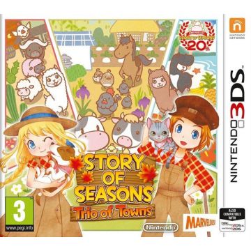 Story of Seasons Trio of Towns-Frans (3DS) Nieuw