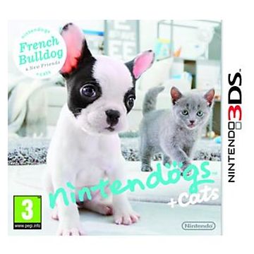 Nintendogs + Cats French Bulldog-Standaard (3DS) Gebruikt