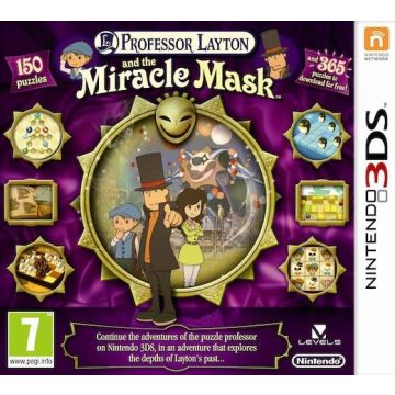 Professor Layton and the Miracle Mask-Standaard (3DS) Gebruikt