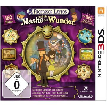 Professor Layton and the Miracle Mask-Duits (3DS) Gebruikt