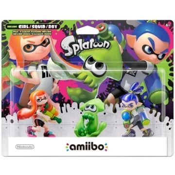 Nintendo Amiibo Splatoon Triple Pack-Girl / Squid / Boy (Diversen) Nieuw
