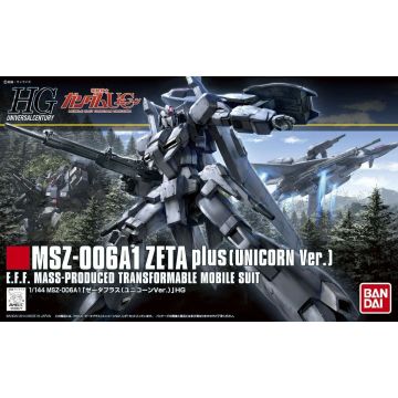 Bandai Hobby Mobile Suit Gundam Unicorn (UC)-MSZ-006A1 Zeta Plus (Unicorn Ver.) 1/144 HGUC (Diversen) Nieuw