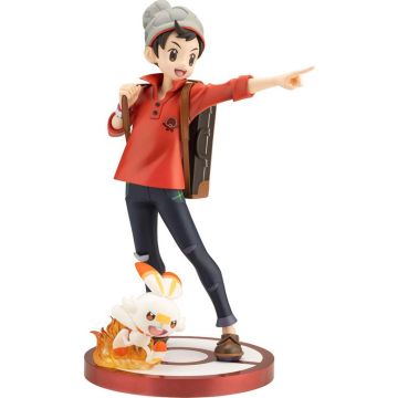 Kotobukiya Pokémon 1/8 ArtFX J Figure-Victor with Scorbunny (Diversen) Nieuw