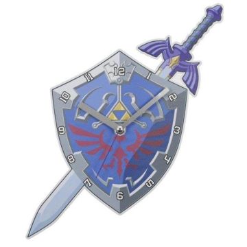 Accutime The Legend of Zelda Metal Wall Clock-Hyrule Shield & Master Sword (Diversen) Nieuw