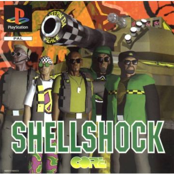 Shellshock-Standaard (PlayStation 1) Gebruikt