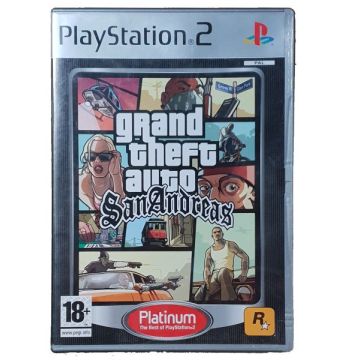 Grand Theft Auto San Andreas-Platinum (PlayStation 2) Gebruikt