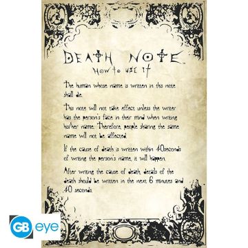 ABYstyle Death Note Maxi Poster-Rules (Diversen) Nieuw