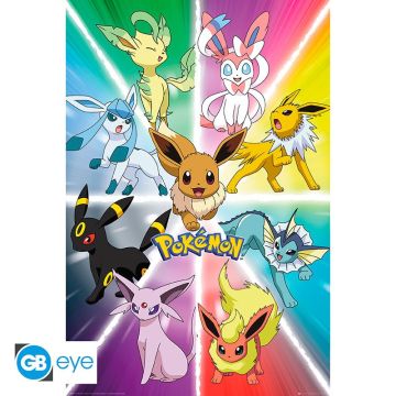 GBeye Pokémon Maxi Poster-Eeveelutions (Diversen) Nieuw