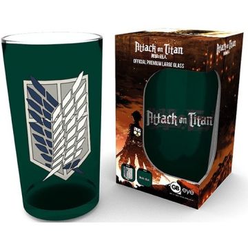 GBeye Attack on Titan Large Glass-Scout Symbol 400ML (Diversen) Nieuw