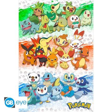 GBeye Pokémon Maxi Poster-First Partners (Diversen) Nieuw