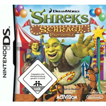 Shrek's Crazy Party Games-Duits (NDS) Gebruikt