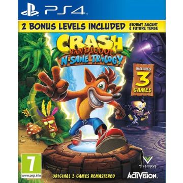 Crash Bandicoot N. Sane Trilogy-Incl. 2 Bonus Levels (PlayStation 4) Nieuw