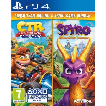 Crash Team Racing Nitro-Fueled + Spyro Reignited Trilogy Double Pack-Standaard (PlayStation 4) Nieuw