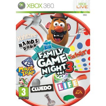 Hasbro Family Game Night 3-Standaard (Xbox 360) Gebruikt