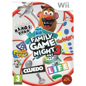 Hasbro Family Game Night 3-Standaard (Wii) Gebruikt