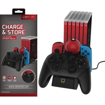 Venom Multi Controller Charge & Store Dock for Nintendo Switch-Standaard (Switch) Nieuw