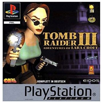 Tomb Raider III Adventures of Lara Croft-Platinum Duits (PlayStation 1) Gebruikt