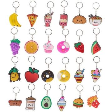 WL Fobz Food Rubberen Sleutelhanger-Willekeurig (Diversen) Nieuw