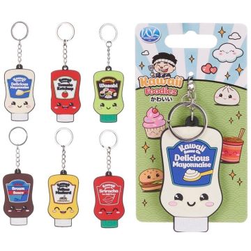 WL Kawaii Foodiez Sauces Sleutelhanger-Willekeurig (Diversen) Nieuw