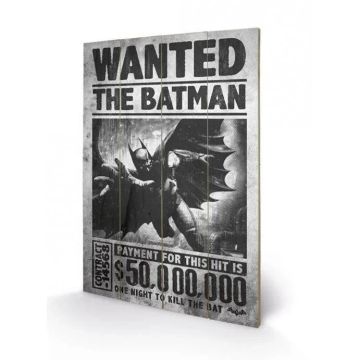 Pyramid Int. DC Comics Printing on Wood 40x59CM-WANTED - The Batman (Diversen) Nieuw