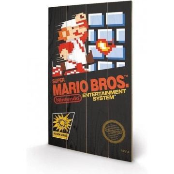 Pyramid Int. Nintendo Printing on Wood 40x59CM-Super Mario Bros NES Cover (Diversen) Nieuw