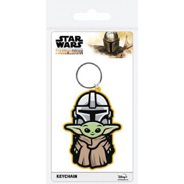 Pyramid Int. Star Wars The Mandalorian Rubberen Sleutelhanger-Grogu & Mandalorian (Diversen) Nieuw