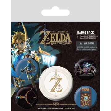 Pyramid Int. The Legend of Zelda Breath of the Wild Button Set-Standaard (Diversen) Nieuw