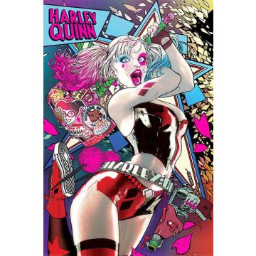 Hole in the Wall DC Batman Maxi Poster-Harley Quinn Neon (Diversen) Nieuw
