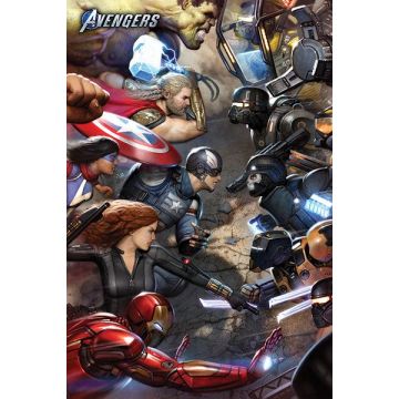 Hole in the Wall Marvel Avengers Maxi Poster-Gamerverse Face Off (Diversen) Nieuw