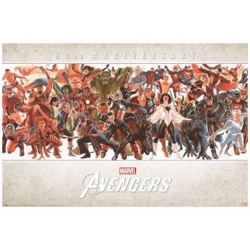 Hole in the Wall Marvel Avengers Maxi Poster-60th Anniversary (Diversen) Nieuw