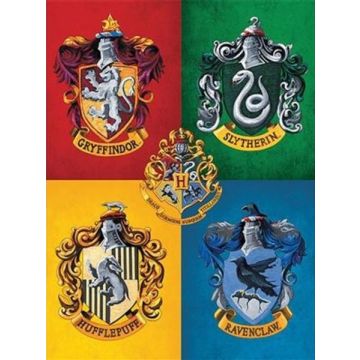 Hole in the Wall Harry Potter Mini Poster-Colourful Crests (Diversen) Nieuw
