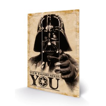 Pyramid Int. Star Wars Printing on Wood 40x59CM-Your Empire Needs You (Diversen) Nieuw