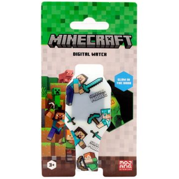 Puckator Minecraft Glow in the Dark Digital Watch-Steve & Alex (Diversen) Nieuw