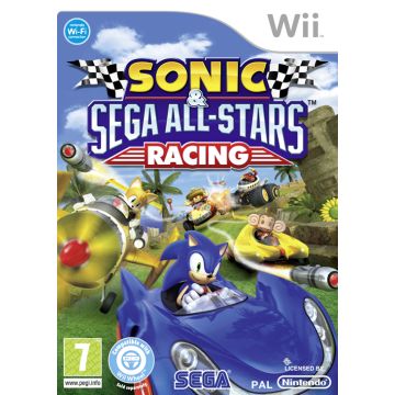 Sonic & SEGA All-Stars Racing-Incl. SEGA Wheel (Wii) Gebruikt
