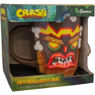 Paladone Crash Bandicoot 3D Mok-Uka Uka Shaped 320ML (Diversen) Nieuw