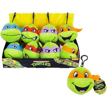Khadou Teenage Mutant Ninja Turtles Head Clip-On Pluche-Willekeurig (Diversen) Nieuw