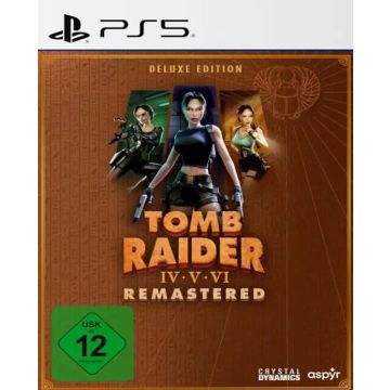 Tomb Raider IV-VI Remastered-Deluxe Edition Duits (PlayStation 5) Gebruikt