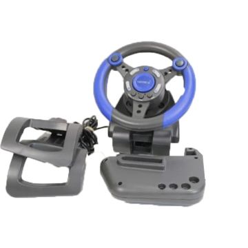 4Gamers Turbo Racer Steering Wheel-Blauw / Grijs (PlayStation 2) Gebruikt