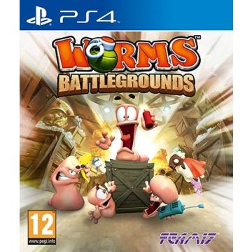 Worms Battlegrounds-Standaard (PlayStation 4) Gebruikt