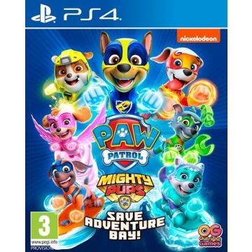 Paw Patrol Mighty Pups Save Adventure Bay-Standaard (PlayStation 4) Nieuw